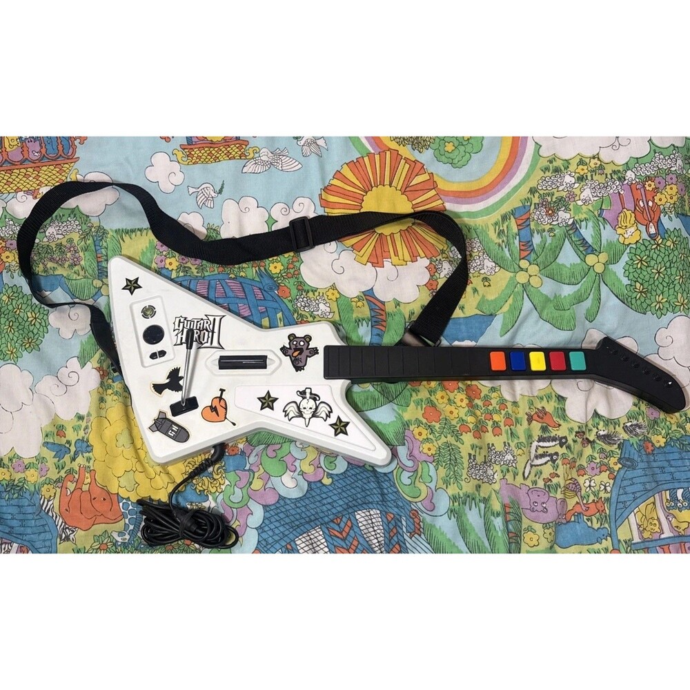 Guitar Hero Xplorer Red Octane Wired 95065 Xbox 360 No Breakaway Cable